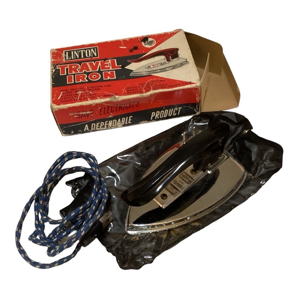 Vintage Linton‎ Travel Iron - Compact Portable Ironing Solution